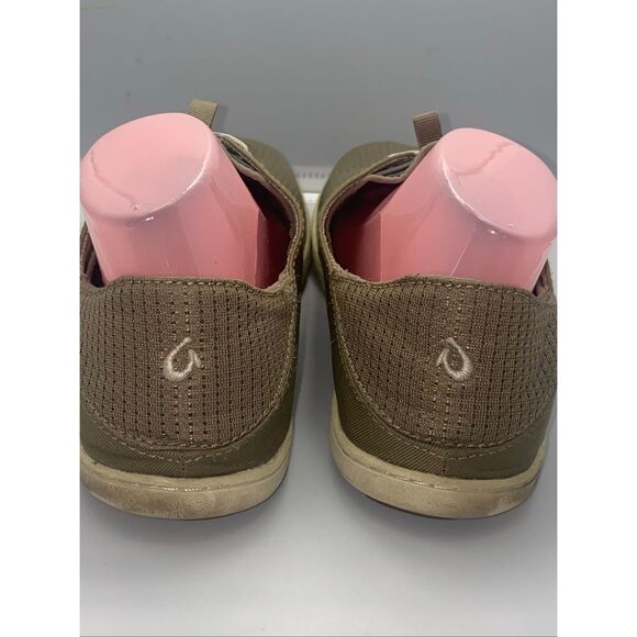 Olukai Nohea Moku Men’s Size 10 Olive Green Mesh Casual Slip-On Sneakers Shoes - Picture 7 of 9